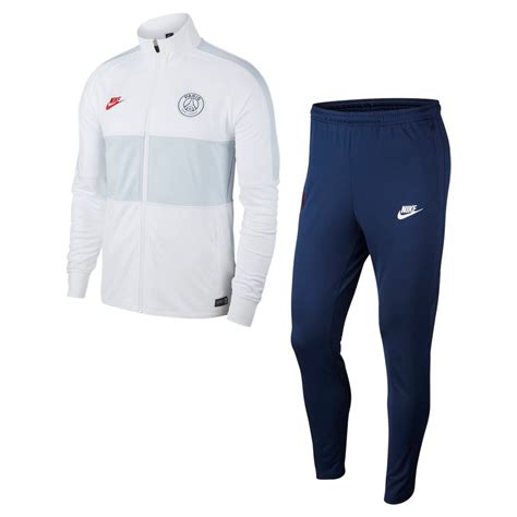 nike paris st germain trainingsanzug strike tracksuit k weiß dunkelblau|Nike saint germain tracksuit.